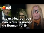 Papa Leão 14: Ilze Scamparini explica por que não retribuiu abraço de Bonner: ‘Limitação física’
