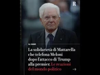 Le reazioni del mondo politico alle dichiarazioni del presidente americano Trump contro Meloni