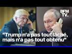 Cessez-le-feu, prisonniers, sanctions... Ce que Donald Trump et Vladimir Poutine se sont dit