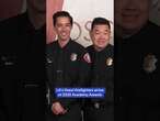 LA's finest firefighters arrive at Oscars 2025!