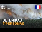 7 detenidos por causar el incendio de Fontainebleau que ha arrasado 2.000 hectáreas | RTVE Noticias