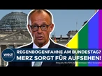 BUNDESTAG: „Kein Zirkuszelt“ | Streit um Regenbogenflagge zum CSD - Friedrich Merz mischt sich ein