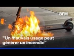 21% des batteries au lithium ont déjà déclenché un incendie, on a assisté à une démonstration