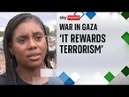 Recognising a Palestinian state 'rewards terrorism', says Kemi Badenoch