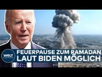 NAHOST-KONFLIKT: Waffenruhe? US-Präsident Joe Biden hofft jetzt auf einen neuen Deal!