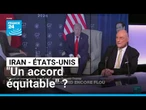 Iran/États-Unis : le protocole d'accord est "un accord équitable", selon Donald Trump