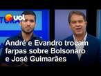 Debate Globo Fortaleza: André Fernandes e Evandro Leitão trocam farpas sobre apoios em campanha