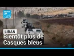 Les Casques bleus de la Finul quitteront le Liban en 2027 • FRANCE 24