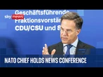 NATO Chief Mark Rutte holds news conference with Luxembourg PM