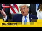 US military begins wave of strikes against 'multiple targets' in Iran | Sky News coverage