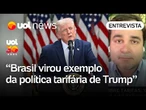 Trump usa Brasil como exemplo para pressionar outros países com tarifas, diz professor