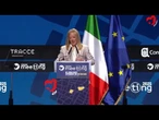 Meloni sul palco del Meeting di Rimini: "Per me un onore essere qui"