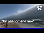 Les rares images d'un "nuage rouleau" au-dessus de Cabo da Roca au Portugal