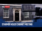 Keir Starmer's cabinet arrive at Downing Street for meeting