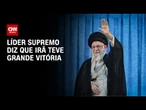 Líder supremo do Irã diz que EUA não "ganharam nada" ao entrar no conflito | CNN NOVO DIA