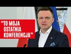 Szymon Hołownia OGŁOSIŁ: To moja ostatnia konferencja prasowa. Teraz dogadujemy szczegóły | FAKT