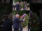 Trump lays a wreath at the Tomb of the Unknown Soldier