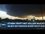 UNWETTER IN OKLAHOMA: Sturmfront bringt Böen bis 100 km/h – Hagel beschädigt zahlreiche Häuser!