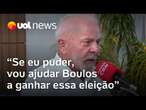 Lula diz que Boulos pode vencer em SP: 'Se eu puder ajudar, vou ajudá-lo a ganhar essa eleição'