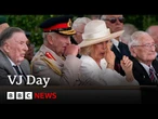King and Queen lead two-minute silence to mark 80 years since VJ Day | BBC News