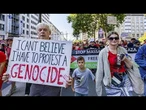 Des manifestants tracent une 'ligne rouge' à Bruxelles contre la guerre à Gaza