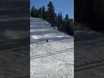 Skier has a CLOSE CALL with a deer on a black diamond run