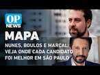 Nunes, Boulos e Marçal: Veja onde cada candidato foi melhor nas eleições de SP l O POVO NEWS