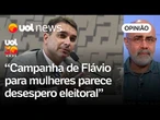 Flávio usar a internet por não saber o que propor às mulheres parece desespero, diz professor