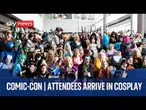 Watch live from Comic-Con as attendees arrive in cosplay