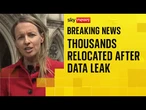 Thousands of Afghans relocated to the UK following personal data leak