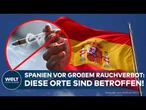 RAUCHVERBOT IN SPANIEN: Jetzt drohen harte Verbote für Zigaretten, E-Zigaretten und Vapes