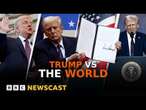 What has President Trump done with his first week back? | BBC Newscast