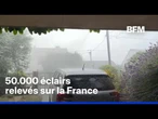 Des orages violents et de la grêle s'abattent sur une partie de la France