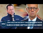 DRESDEN: "Das Volk hat es satt!" Nach Messerangriff durch Syrer! Heftige Kritik an Friedrich Merz