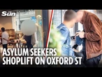 Fury as brazen asylum seekers filmed shoplifting designer gear worth thousands in London