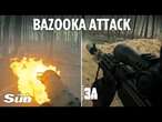 Ukrainian soldiers fire rifles, grenades and bazookas in dramatic video from front line trenches