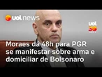 Moraes cita falta grave e manda PGR se manifestar sobre prisão domiciliar de Jair Bolsonaro