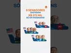 Comitiva de 8 senadores gastou R$272 mil só em passagens para ir aos EUA