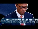 DEUTSCHLAND: Migrationshammer von Dobrindt! Auf Nachfrage muss Kanzler Friedrich Merz Klartext reden