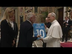 Papa recebe elenco Napoli, que venceu o Campeonato Italiano | AFP