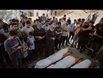 Gaza : des familles pleurent les victimes de frappes israéliennes nocturnes