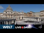 VATIKAN: Konklave beginnt! Kardinäle wählen neuen Papst in Sixtinischer Kapelle I WELT LIVE DABEI