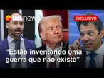Haddad sobre Lei Magnitsky e Eduardo Bolsonaro nos EUA: 'Estão inventando guerra que não existe'