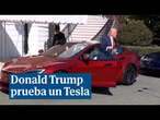 Trump prueba un Tesla junto a Musk: "¿Crees que Biden podría subirse en este coche? Lo dudo"