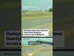 Dashcam video shows National Guard plane flying low across a road in Oklahoma