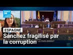 Pedro Sánchez fragilisé par une série d'affaires de corruption • FRANCE 24