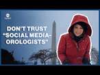 Winter forecasts: Social media vs. Science