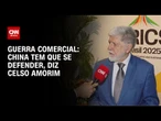 China tem que se defender, afirma Celso Amorim sobre guerra comercial | LIVE CNN