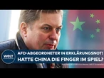 AFD-ABGEORDNETER MAXIMILIAN KRAH: Eklat! Ermittlung wegen Geldwäsche und Bestechung durch China!
