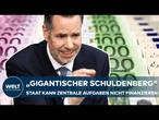 GIGANTISCHER SCHULDENBERG: Christian Dürr (FDP) warnt vor Abschaffung der Schuldenbremse